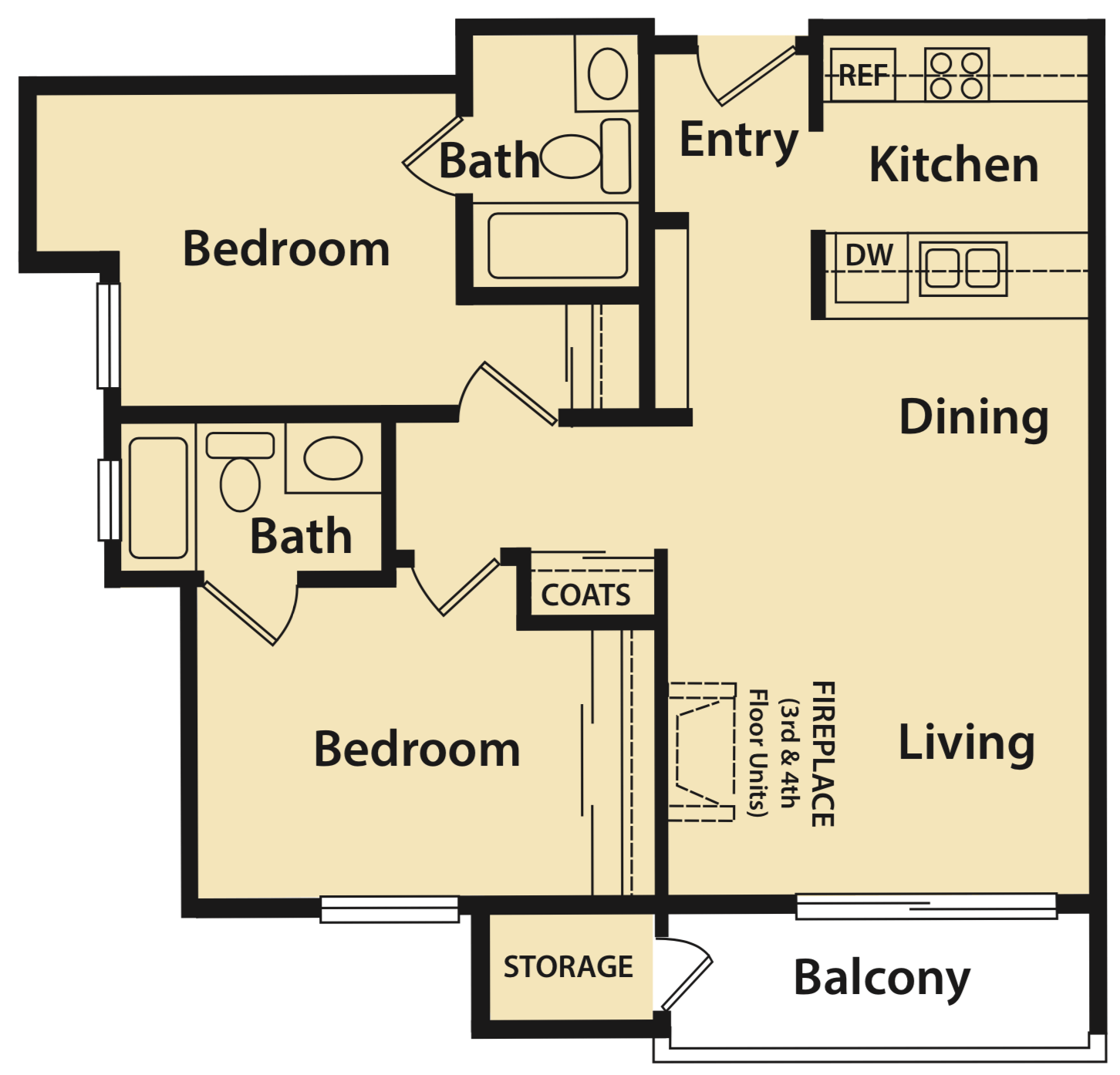 Plan N | Woodside Apartments