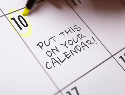 A calendar with the words put this on your calendar written on it