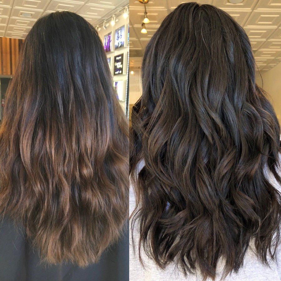 Brazilian Blowout — Before and After Balayage in Beverly Hills, CA