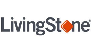 The livingstone logo is on a white background