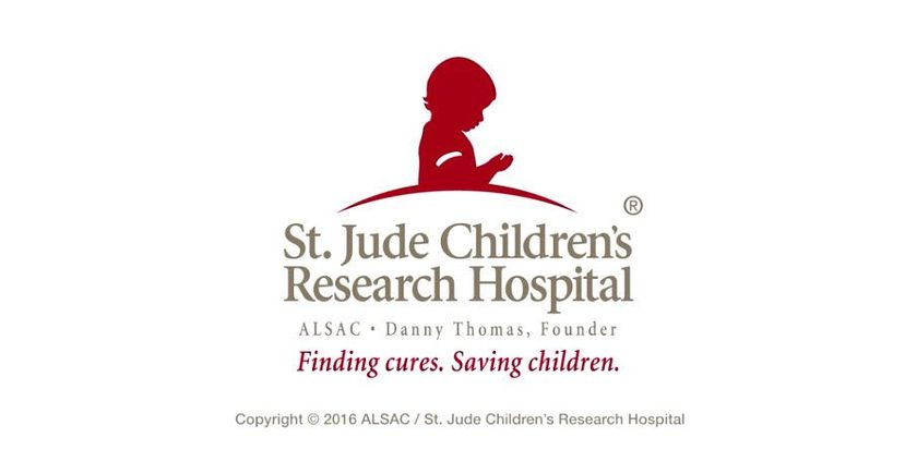 The logo for st. jude children 's research hospital