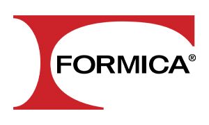 The formica logo is red and black on a white background