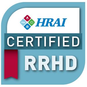 A logo that says hrai certified rrhd on it