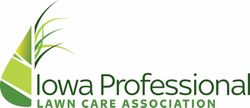 The logo for the iowa professional lawn care association