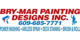 Bry-Mar Painting Designs Inc. logo with phone number and services listed in red and blue.