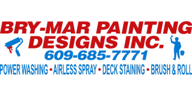 Bry-Mar Painting Designs Inc. logo with phone number and services listed in red and blue.