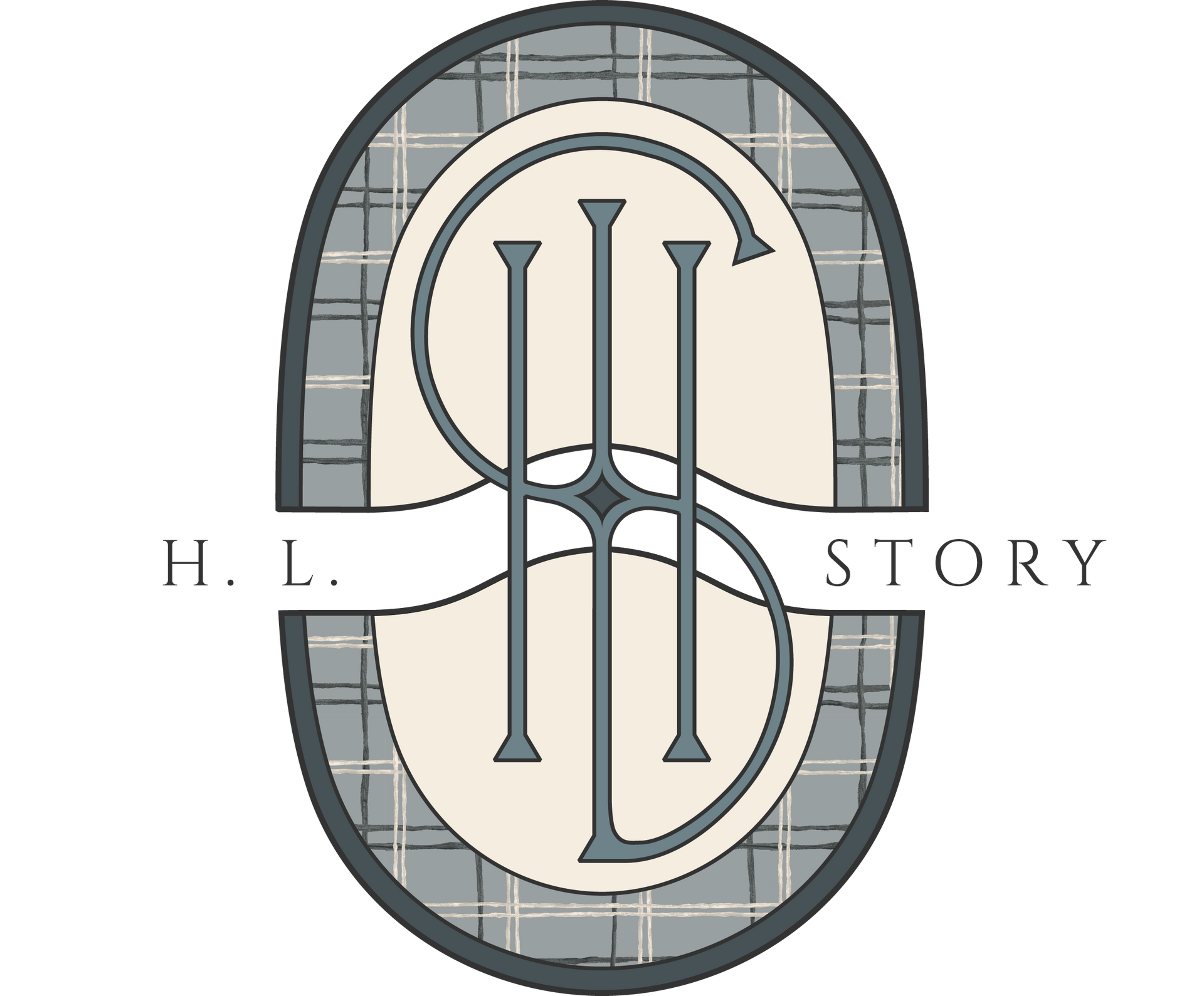 H.L. Story crest and logo.