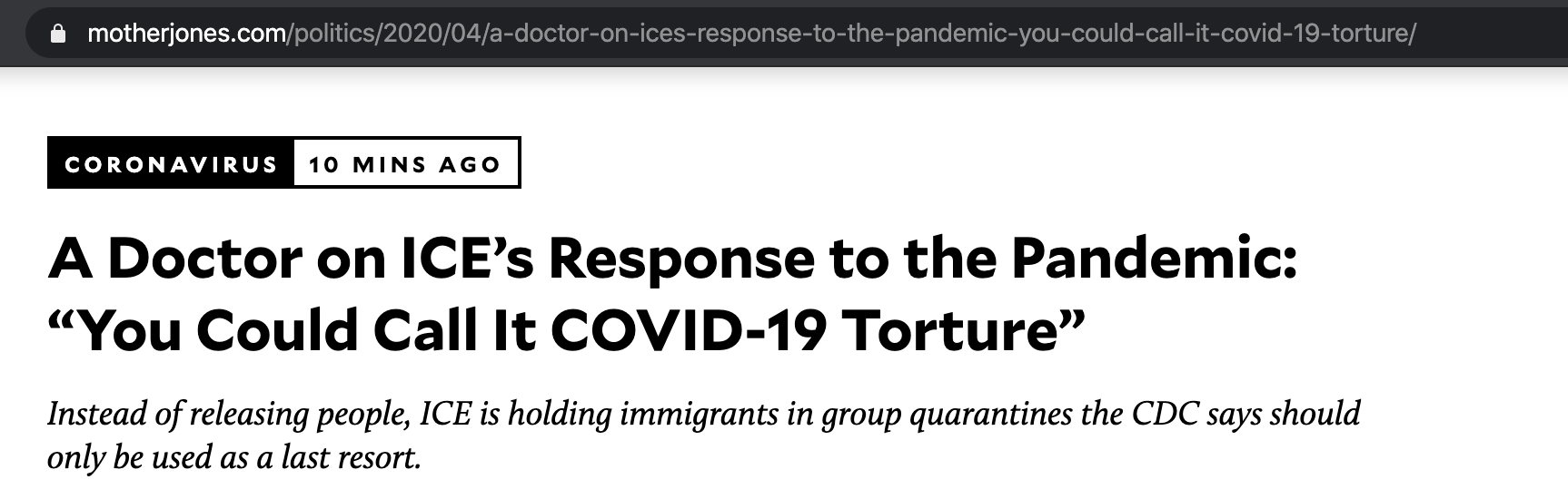 Pandemic Related Headline
