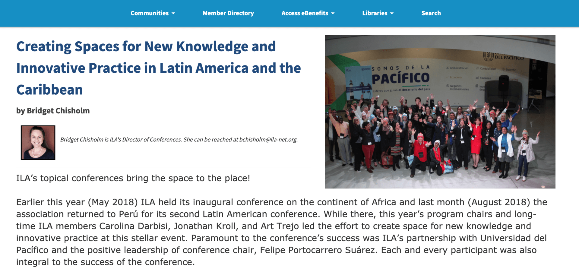 Creating Spaces for New Knowledge and Innovative Practice in Latin America and the Caribbean