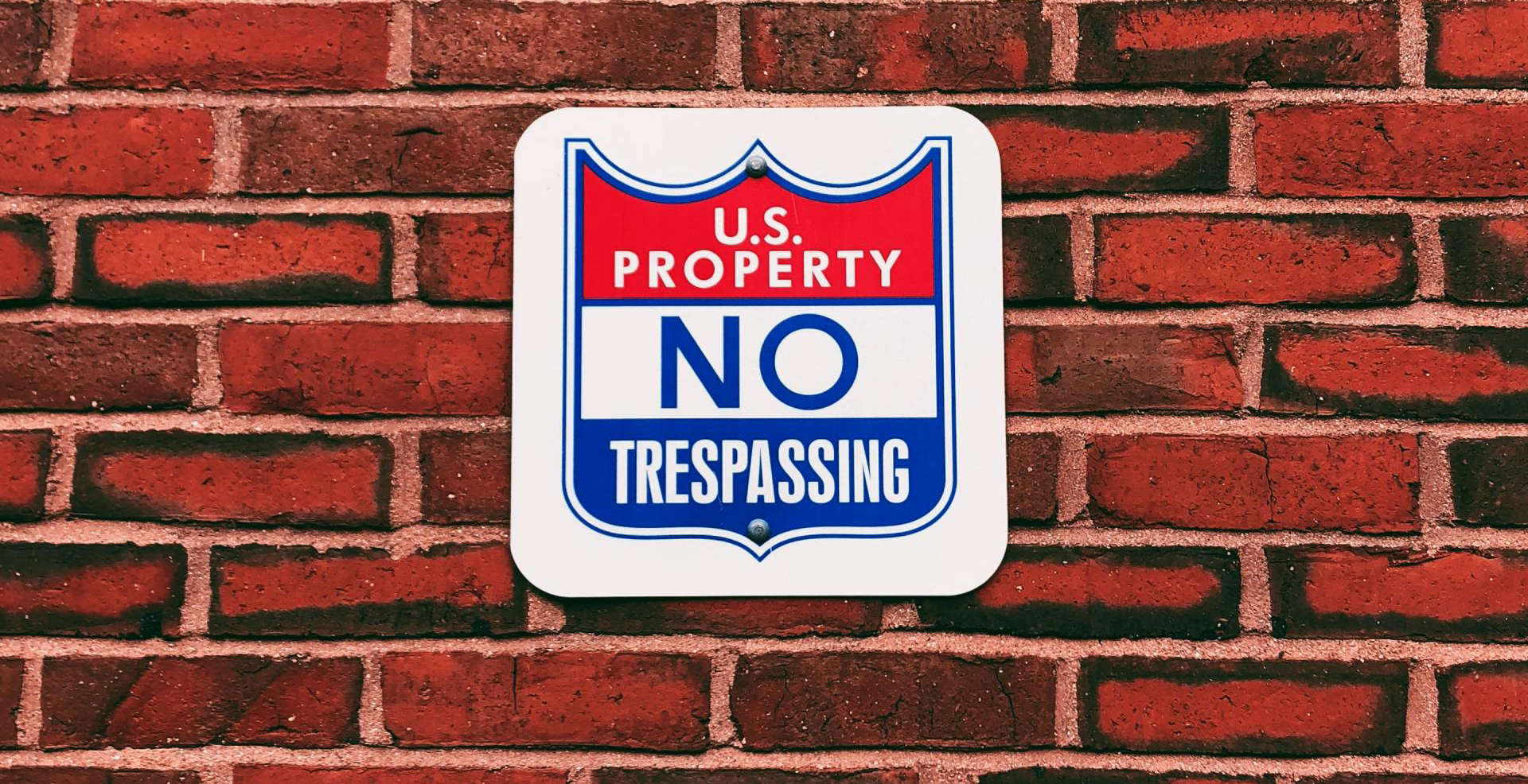 US Property Warning Sign