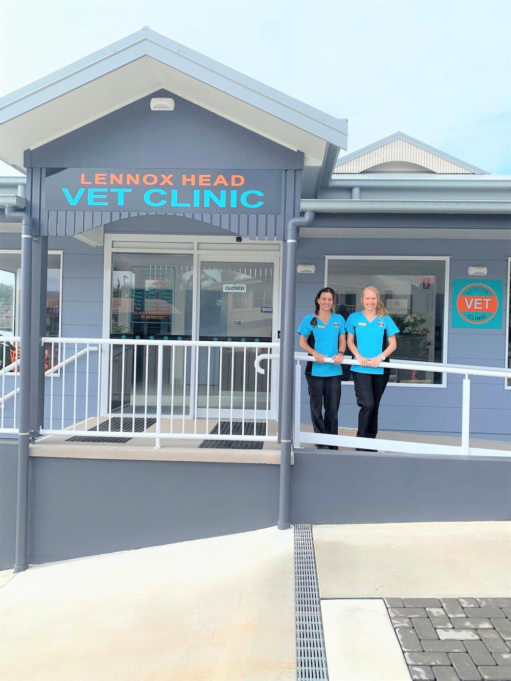 Two Staff Standing On The Deck Of Clinic — Lennox Head Vet Clinic in Lennox Head, NSW