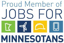 The logo for jobs for minnesota is a proud member of jobs for minnesota.