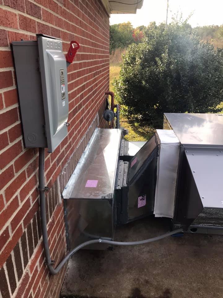 HVAC System next to home