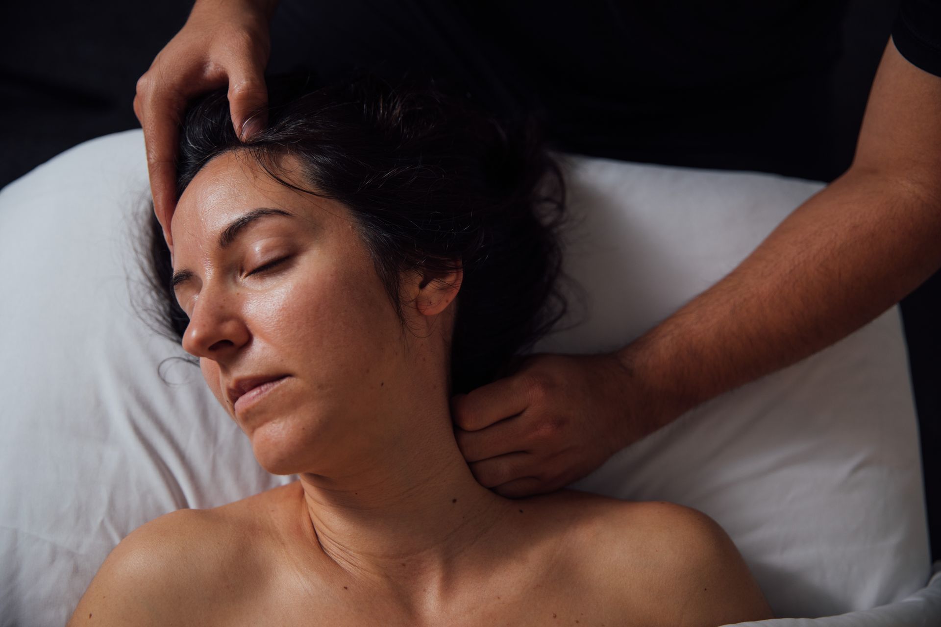 Deeply Relaxing. Trigger point therapy. Forward head posture treatment