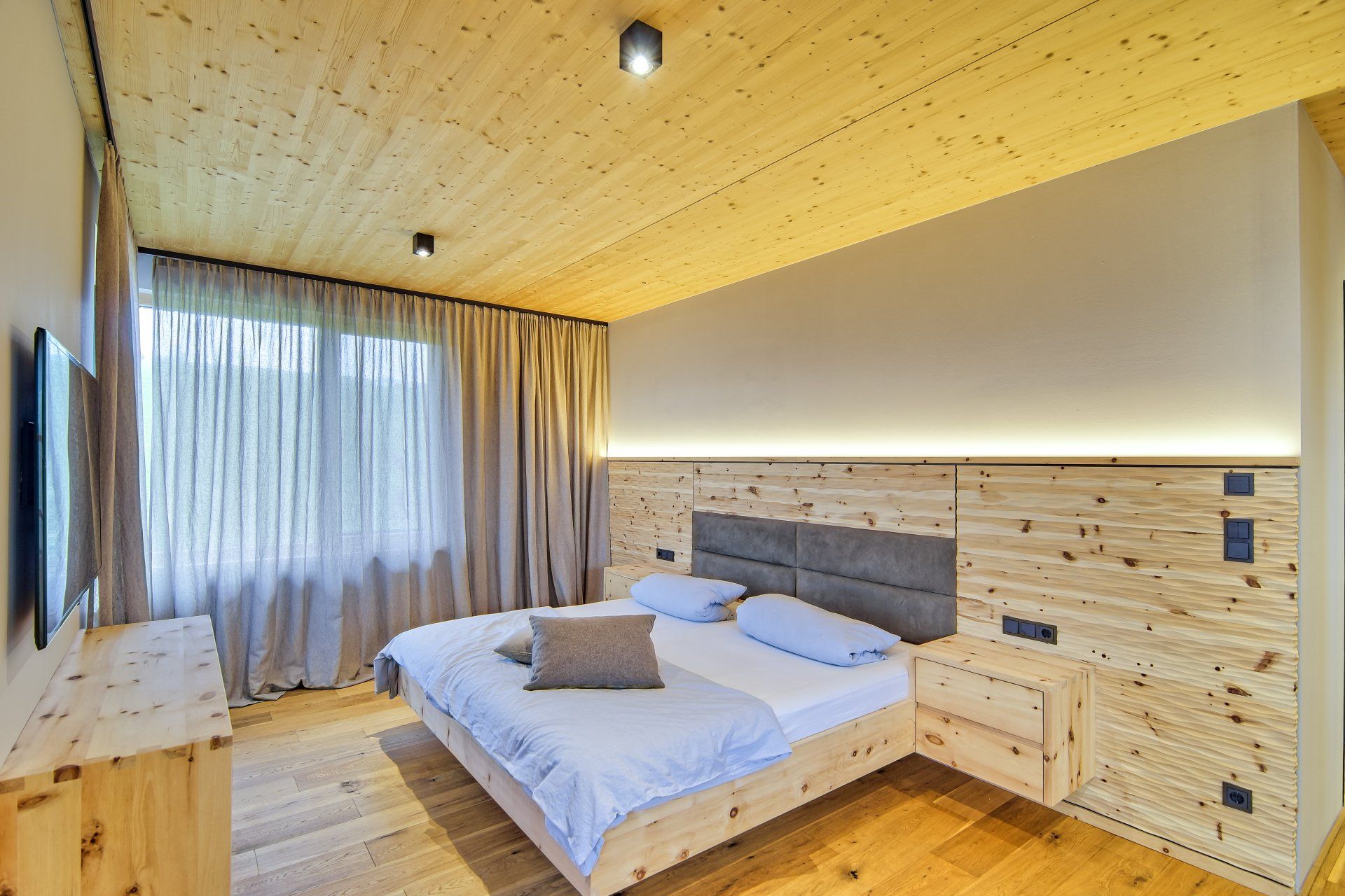 Schlafzimmer Holzbau
