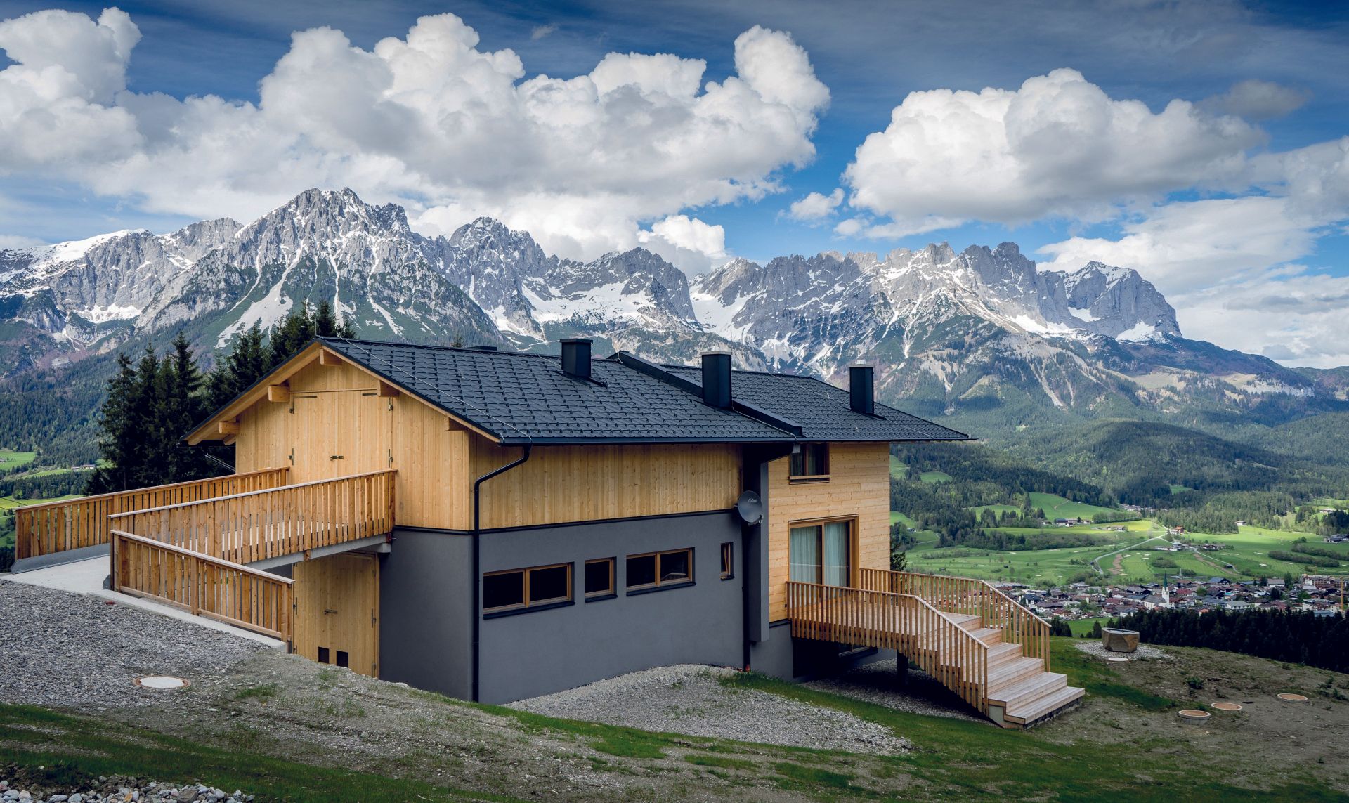 Landwirtschaftlicher Bau aus Holz