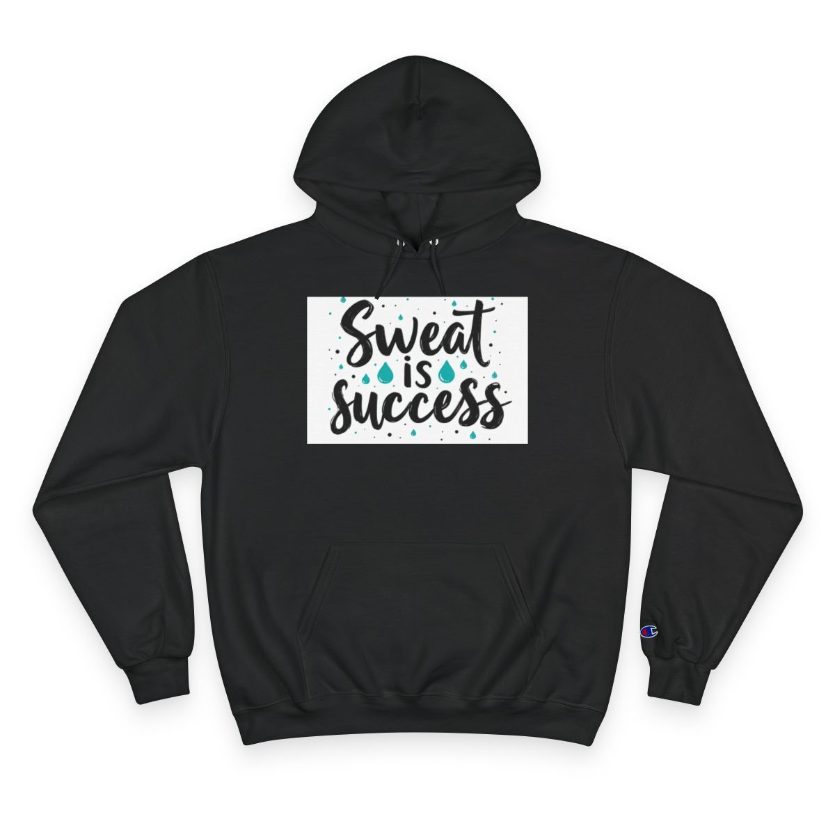 Black hoodie with 