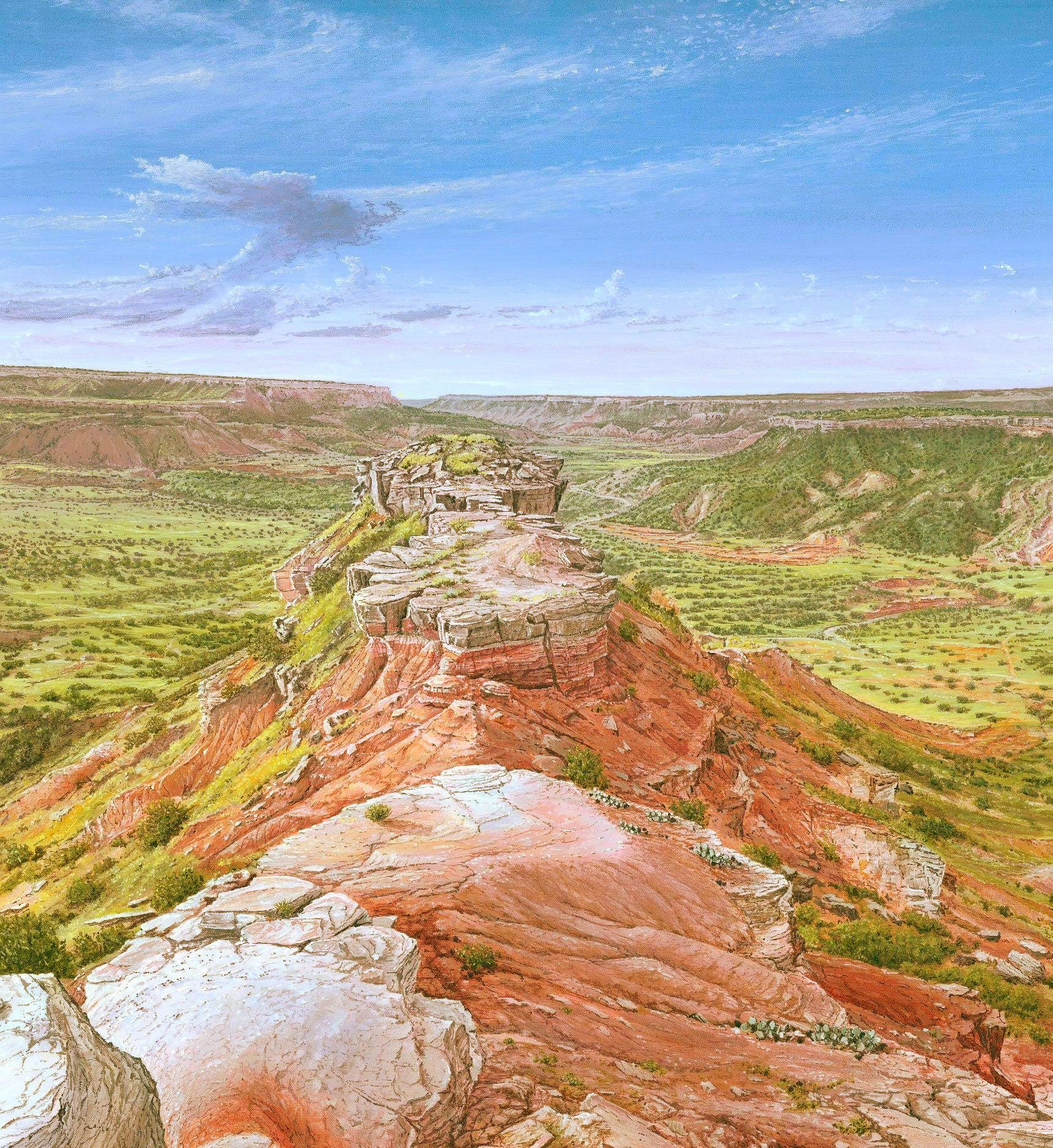Amphitheare Palo Duro Canyon: Acrylic painting on canvas.