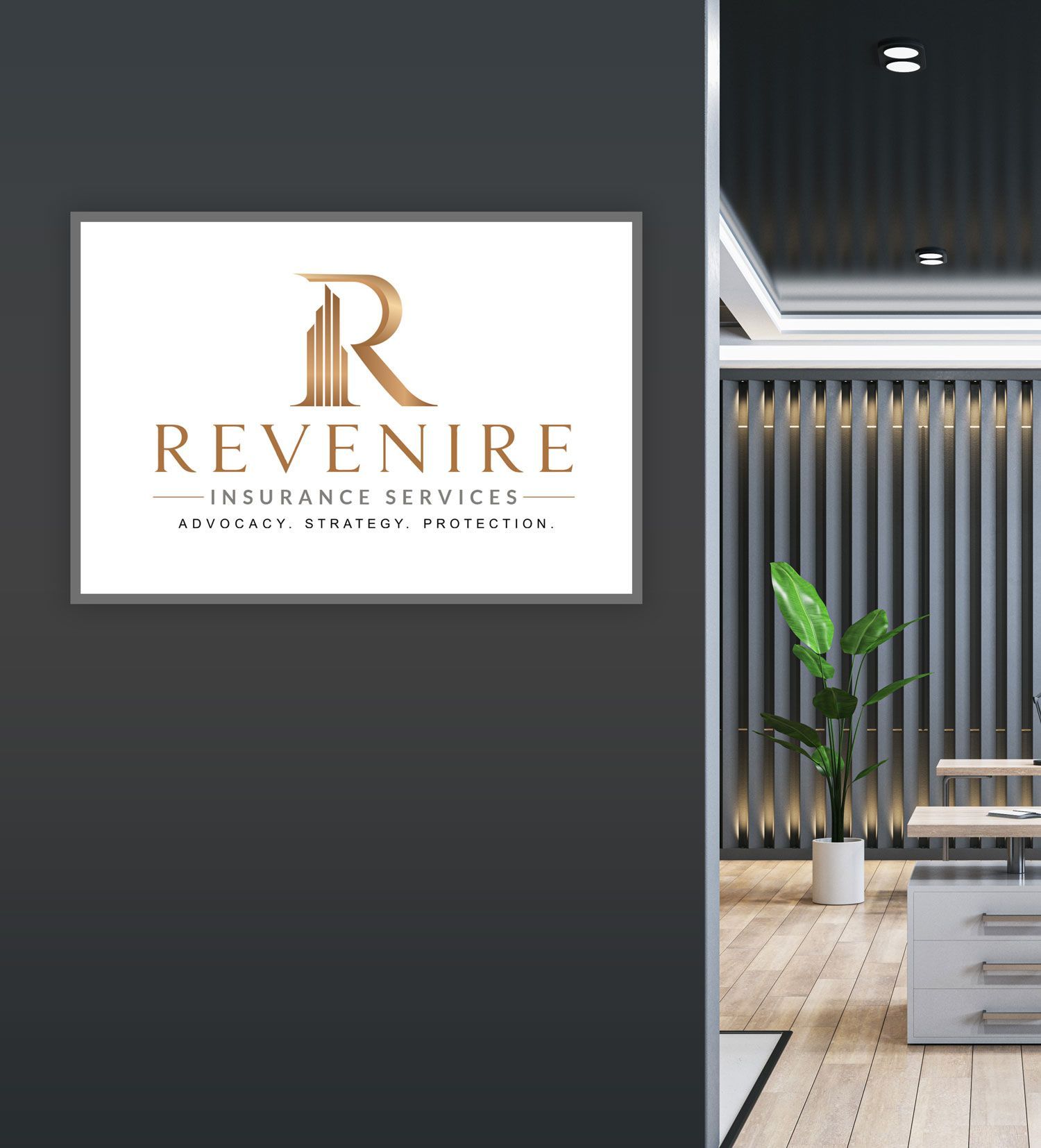 A group of business people are posing for a picture together