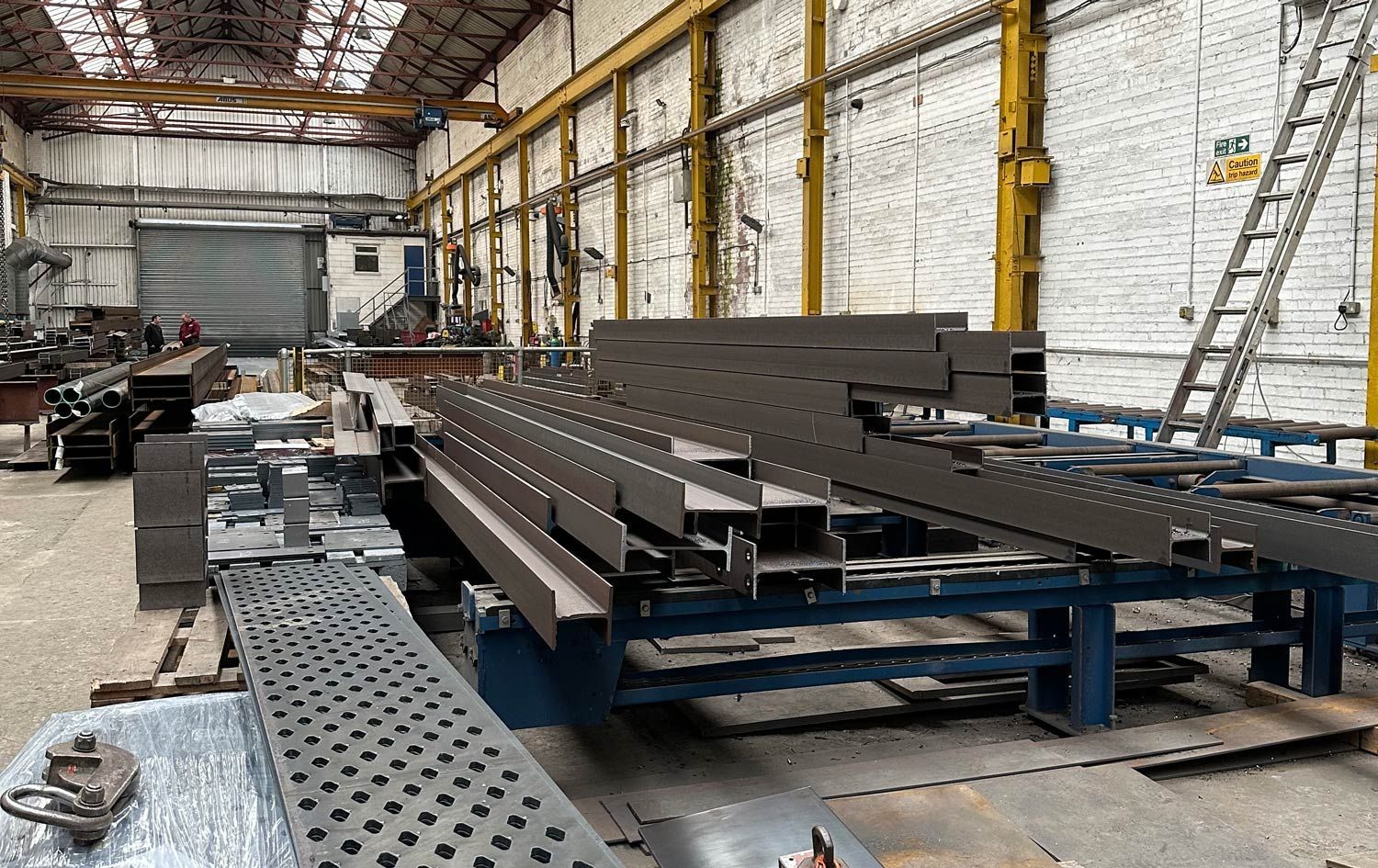 MAK Structures Workshop with a load of steel