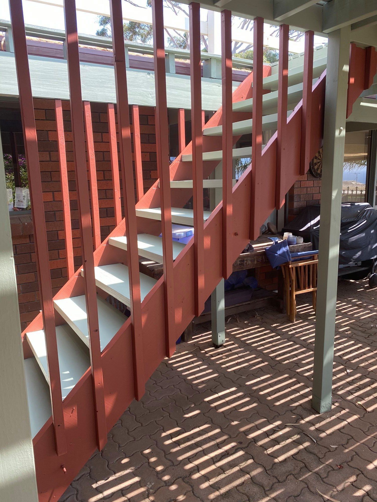 Wooden Stairs Painting — Warradale, SA — Mantoolsute