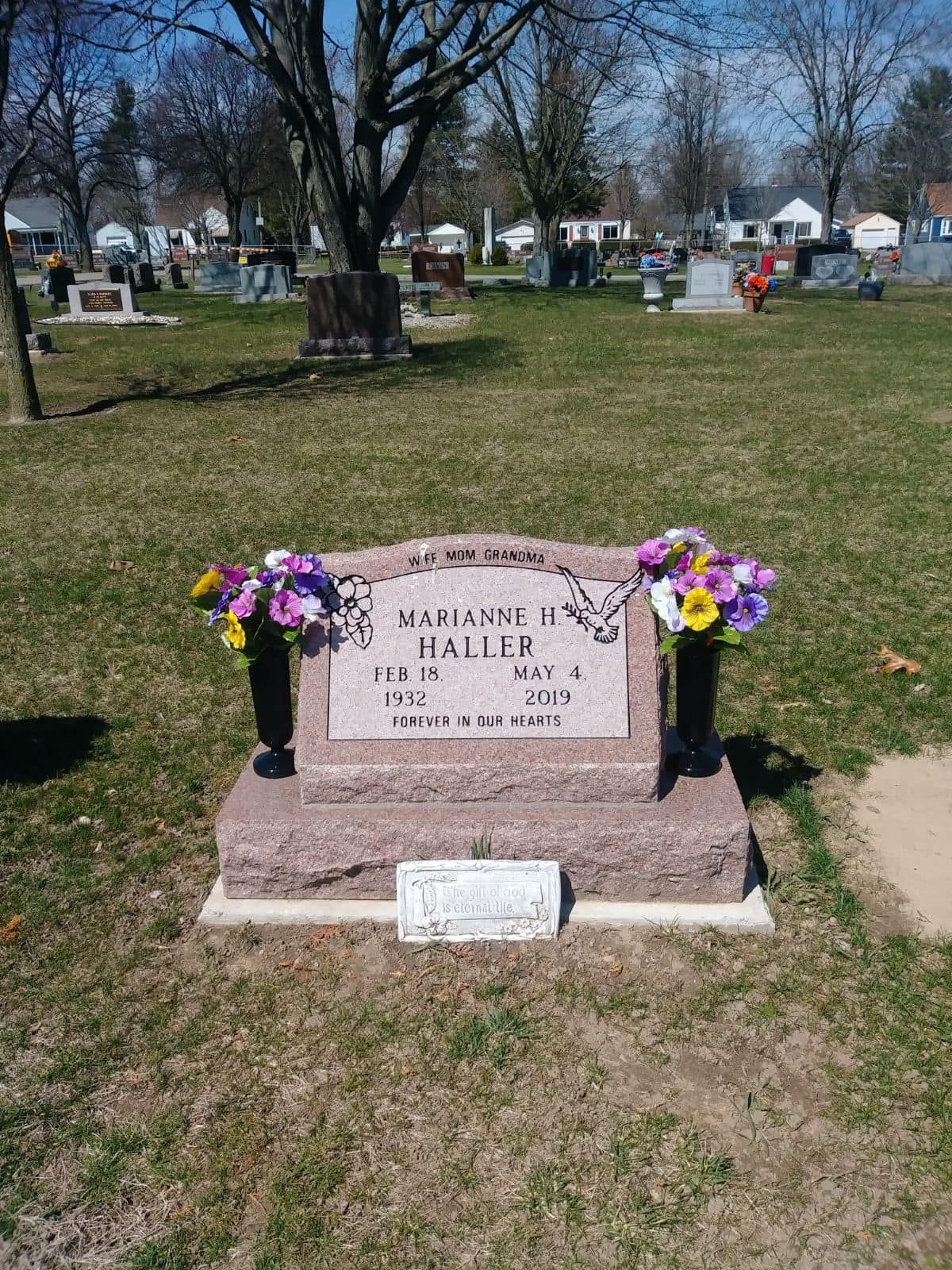 Marianne Haller Monument — Adrian, MI — Adrian Monuments