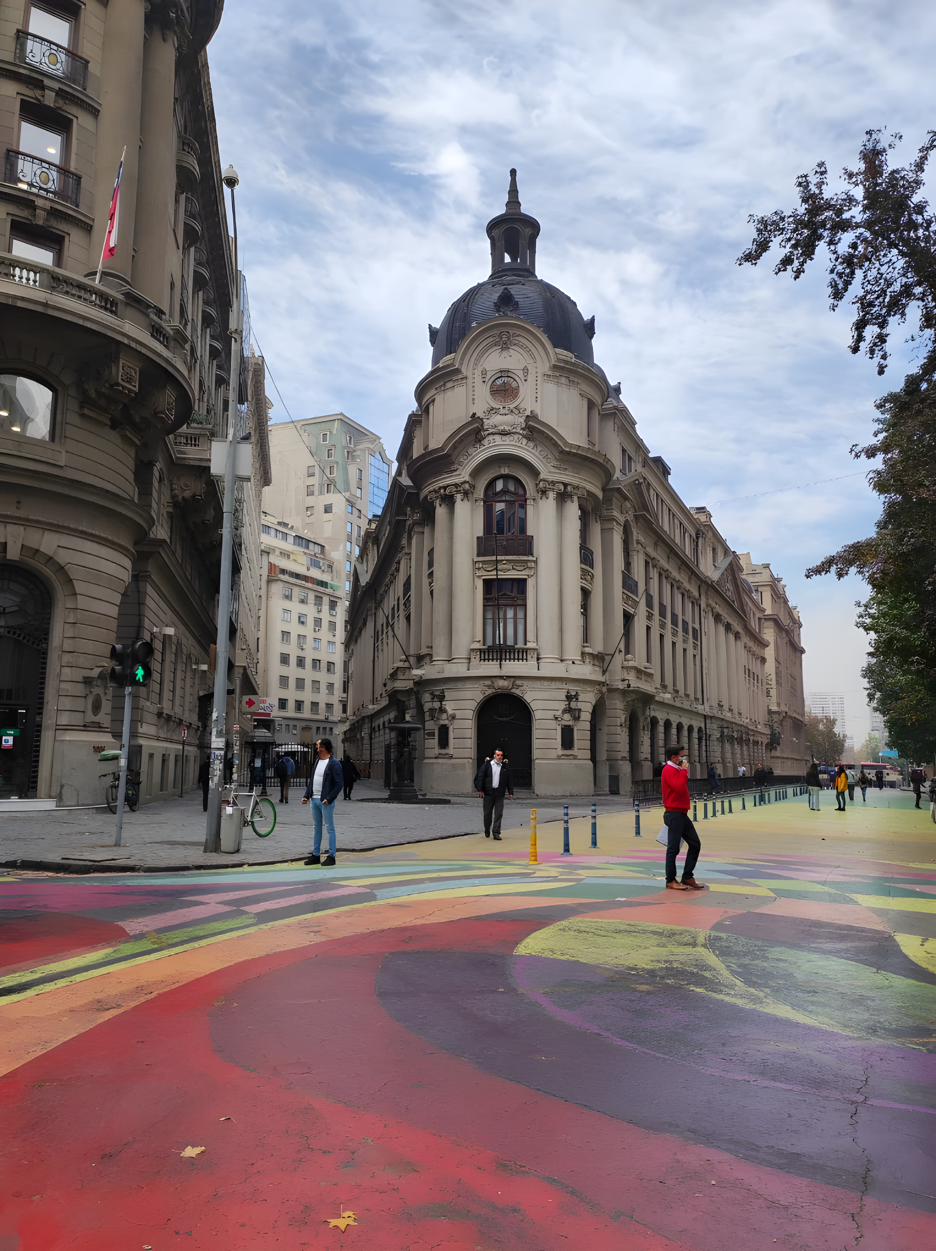 Nueva York street in Santiago de Chile