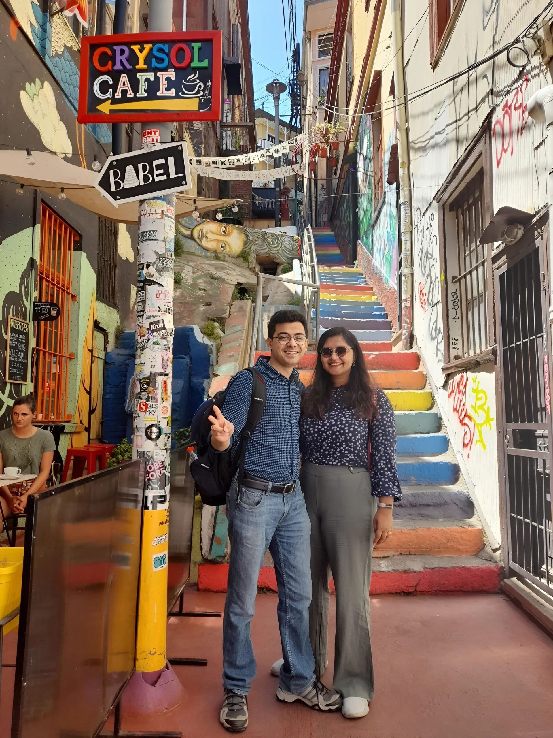 A couple posing for a pick in Alegre's Hill