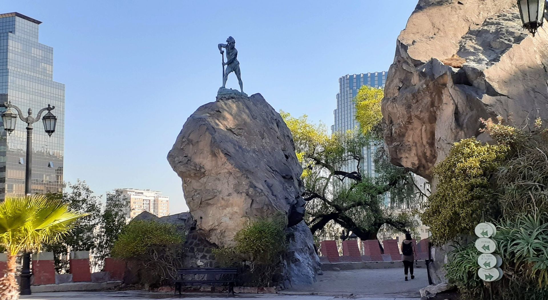 Cerro Santa Lucía in Santiago with stone staircases, fountains, and panoramic city views