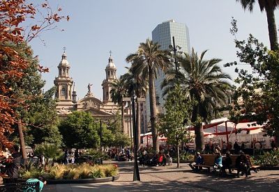 plaza de armas of Santiago de Chile