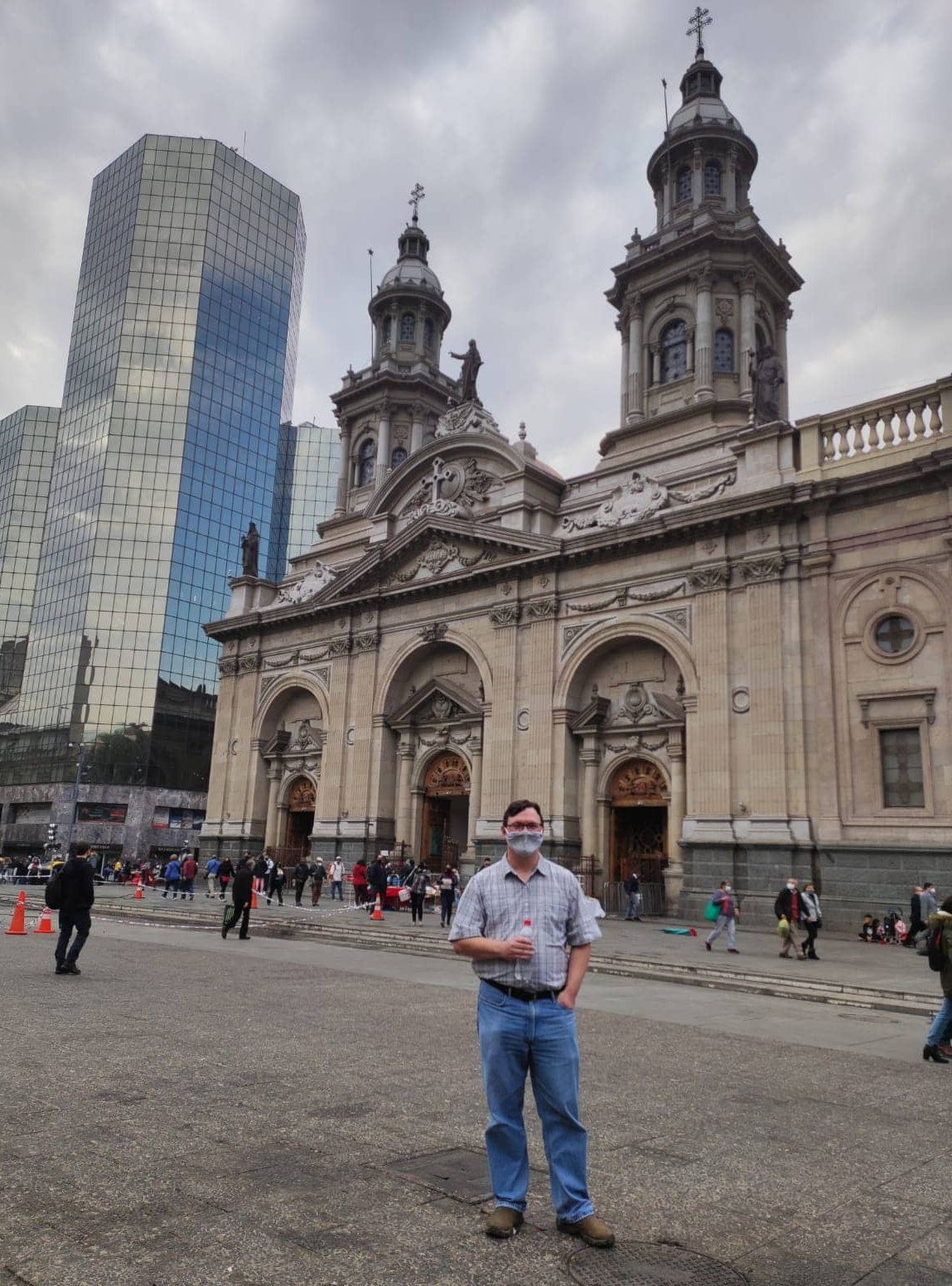 Plaza de armas of Santiago and the metropolitan cathedral