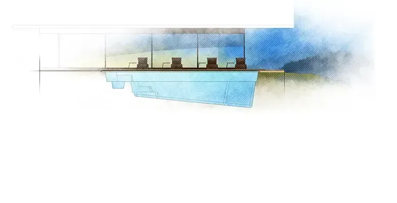 The Serene pool profile drawing