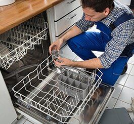 Technician Repairing Dishwasher — Appliance Repair in Wauwatosa, WI