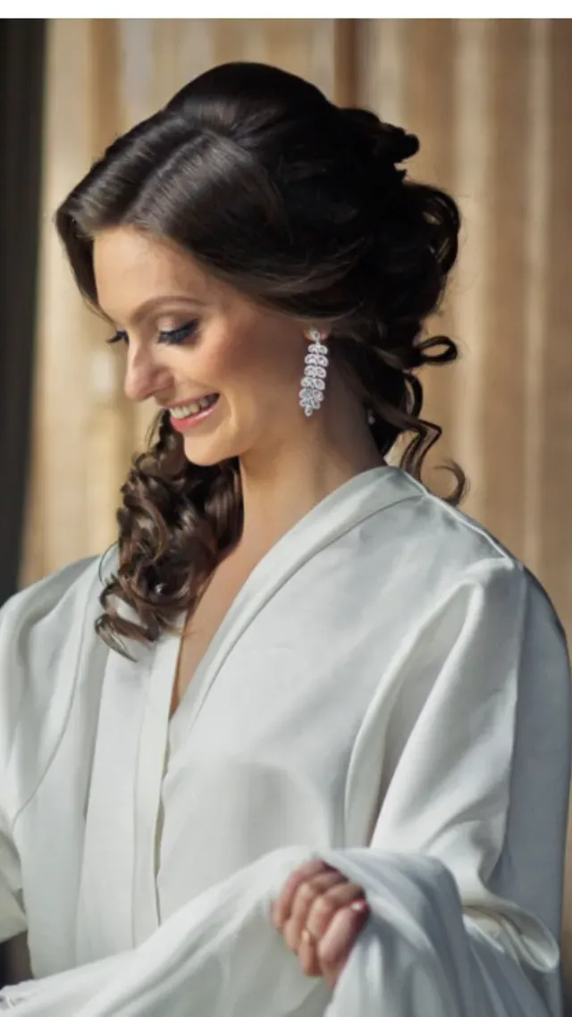 bridal hair side view