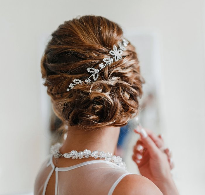 bridal hair back view
