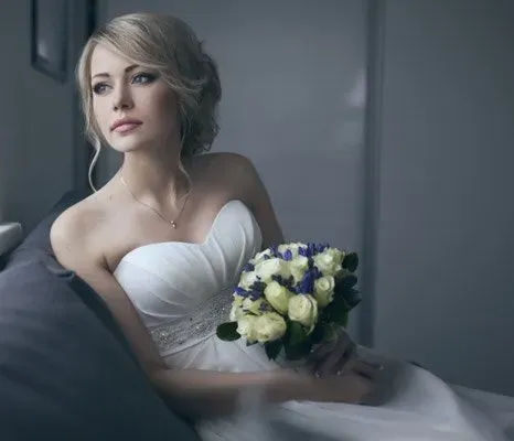 bridal hair side view