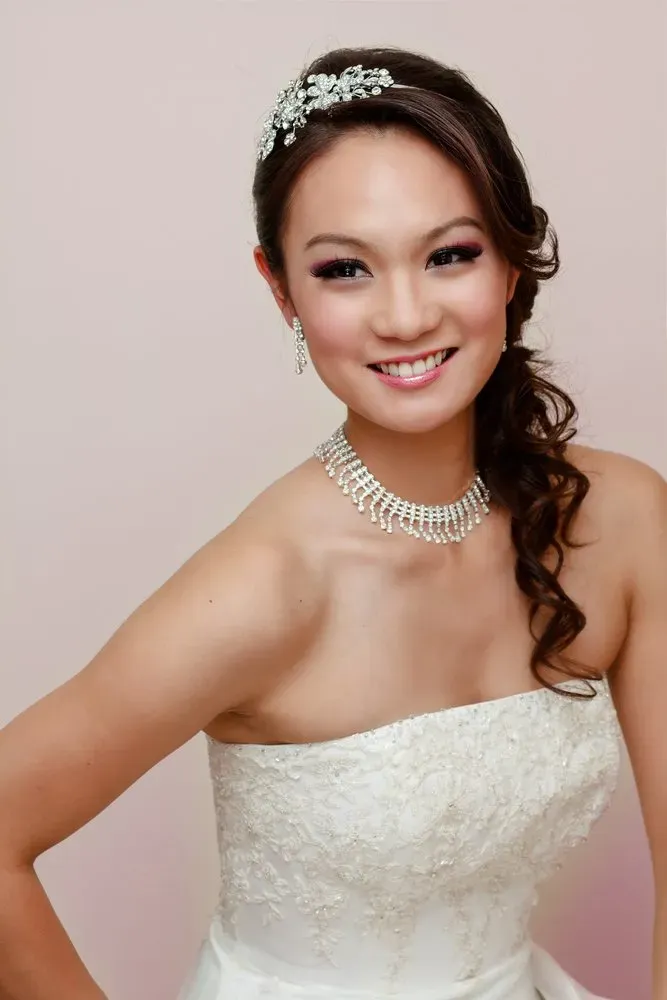 bride smiling