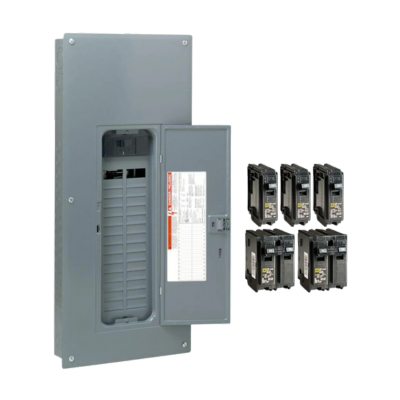 Breaker panel and meter loops