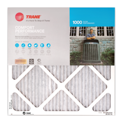 A package of trane comfort performance air filter