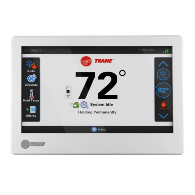 A trane heat pumps on a white background