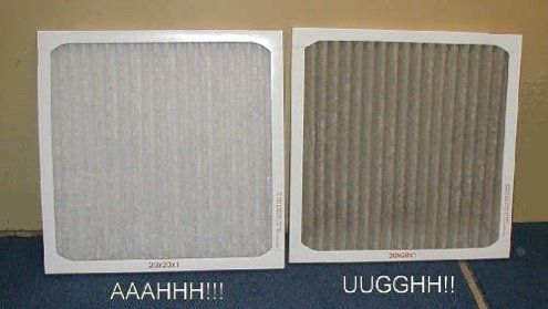 Air filters need to be replaced regularly for efficient units and low energy bills