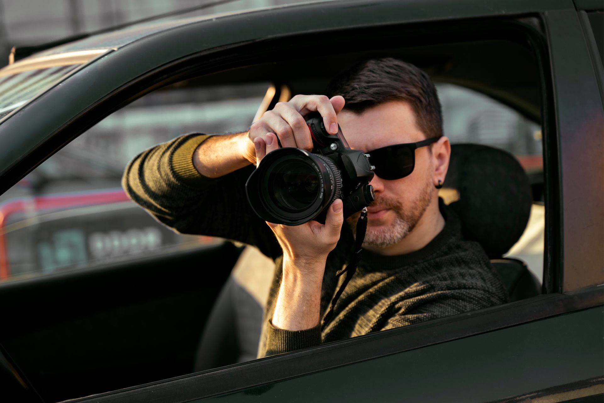 Investigator With High End Camera