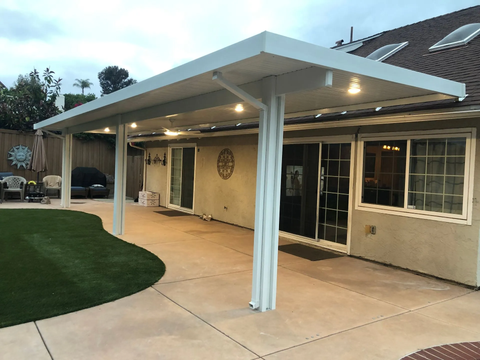 Flat Pan Solid Patio Covers