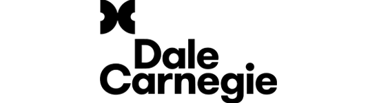 Un logotipo en blanco y negro para Dale Carnegie