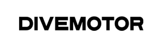 La palabra divemotor está escrita en negro sobre un fondo blanco.