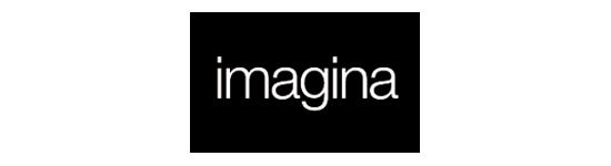 Un cuadrado negro con la palabra imagina en él.