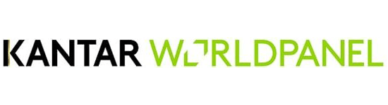 Un logotipo para una empresa llamada Kantar World Panel.