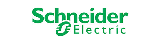El logotipo de Schneider Electric es verde y blanco sobre un fondo blanco.