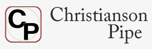 A logo for christianson pipe is shown on a white background.