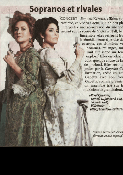 Article de presse concert Simone Kermes